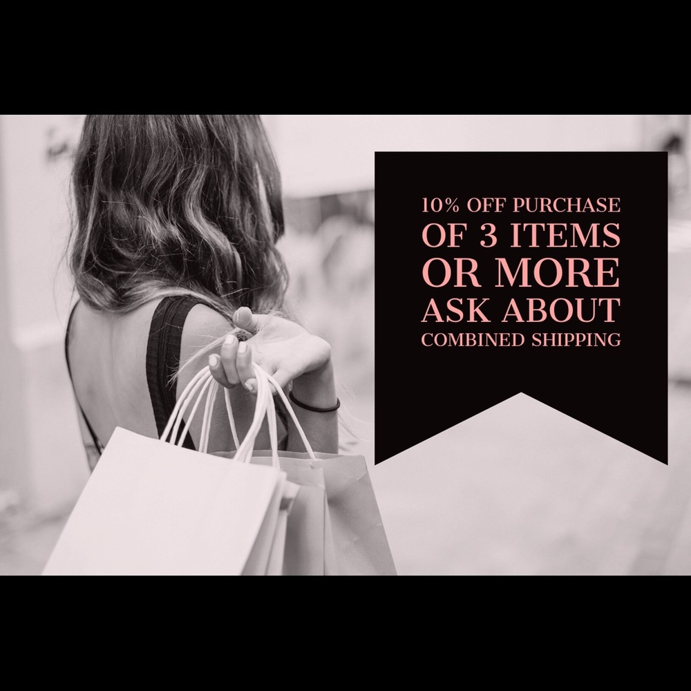 10% off purchase of 3 items or more.